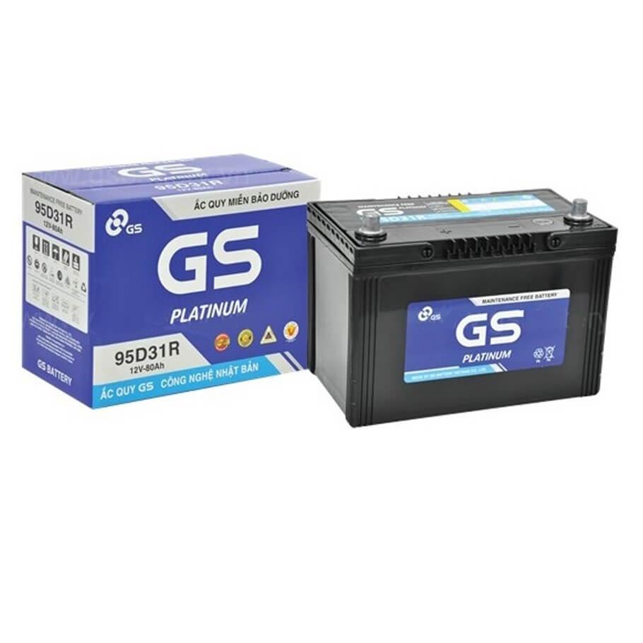 Ắc quy 12V-80Ah GS MF 95D31R
